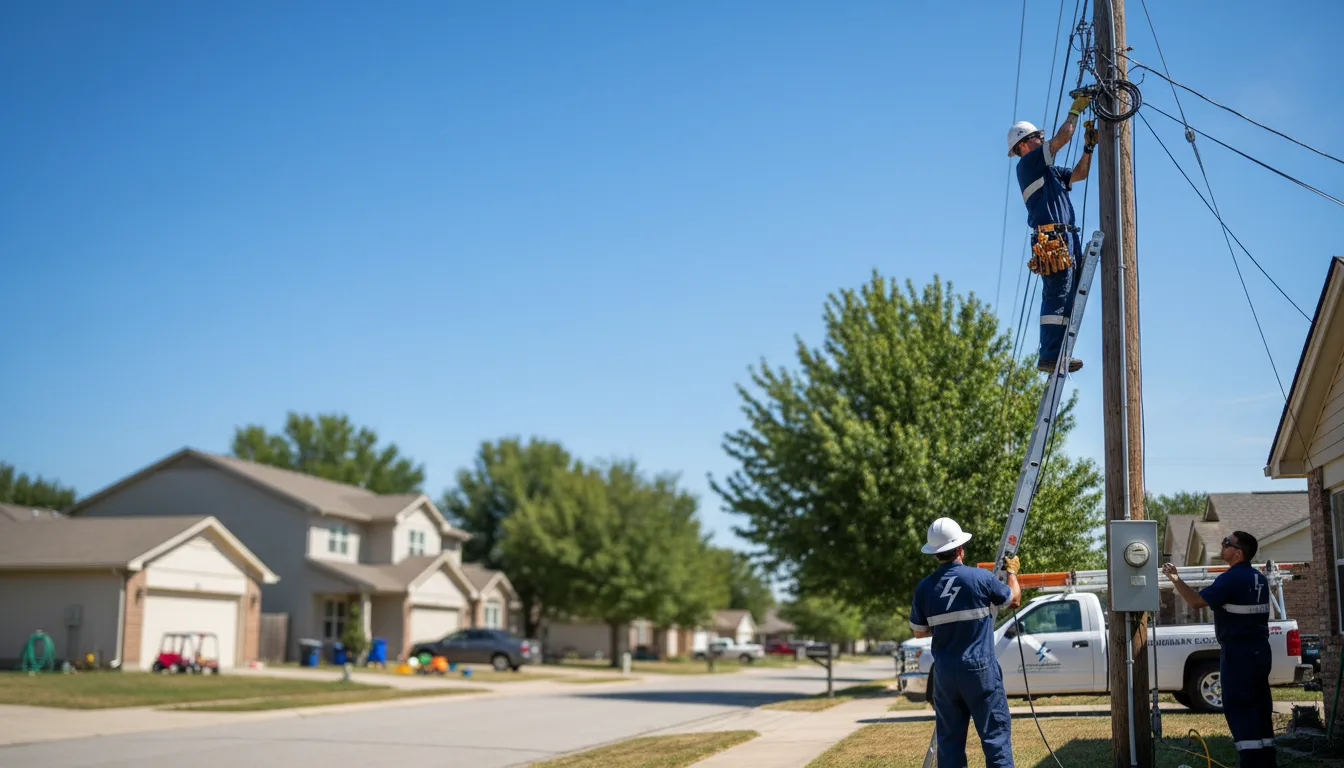 Residential electrician providing installation services in Oconto, NE